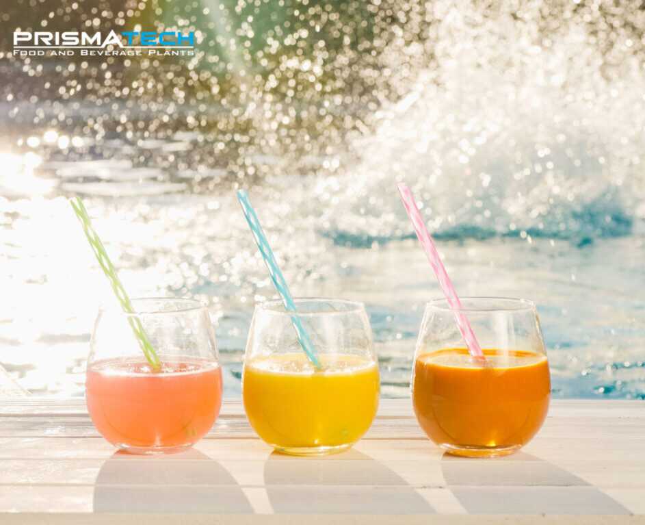 Prismatech fruit juice syrup room: a colourful freshness all year round